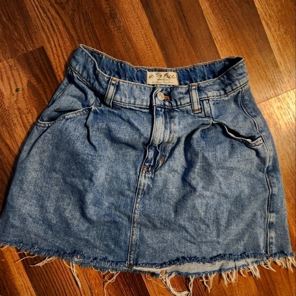 We the Free  Denim Skirt Size 26  Vintage